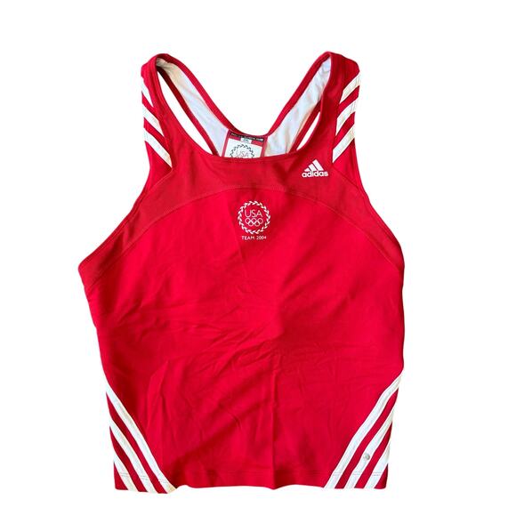 Adidas Team USA 2004 Olympics Women’s Racer Back Tank Red Size XXL - Picture 1 of 5